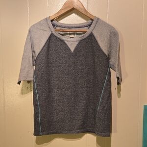 Converse Gray and Blue Kids Short Sleeve Tee